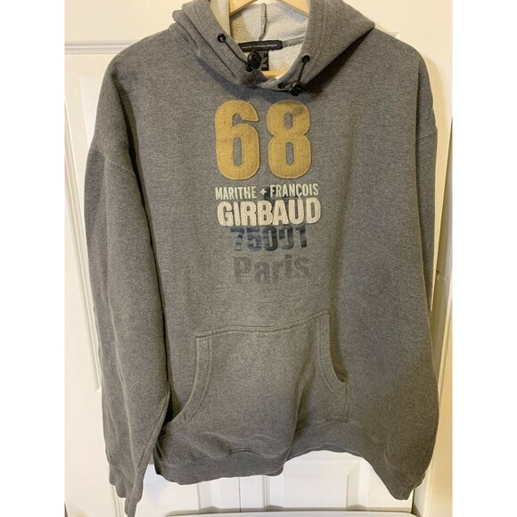 VTG 90s Marithe Francois Girbaud Men’s Sz XXL Hoodie Grunge Gray - Picture 4 of 7